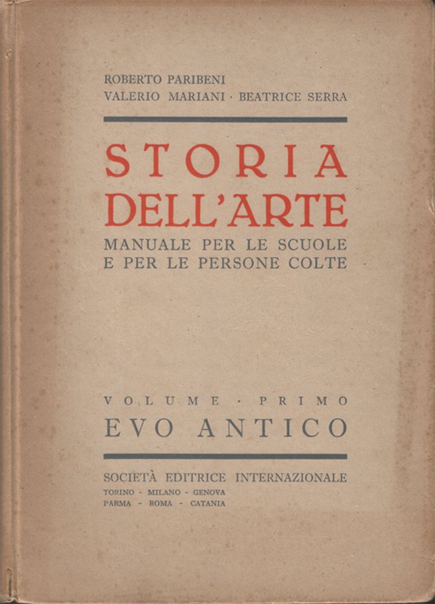 Storia dell'arte. Manuale per le scuole e per le persone …