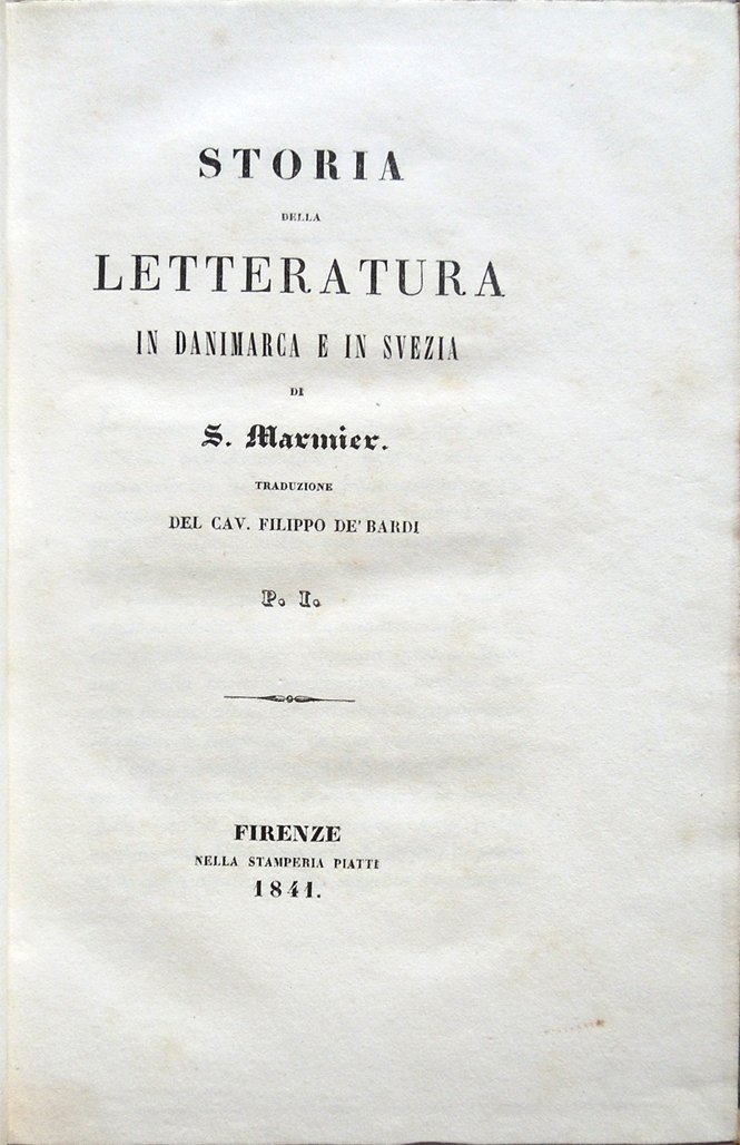 Storia della letteratura in Danimarca e in Svezia, di S. …