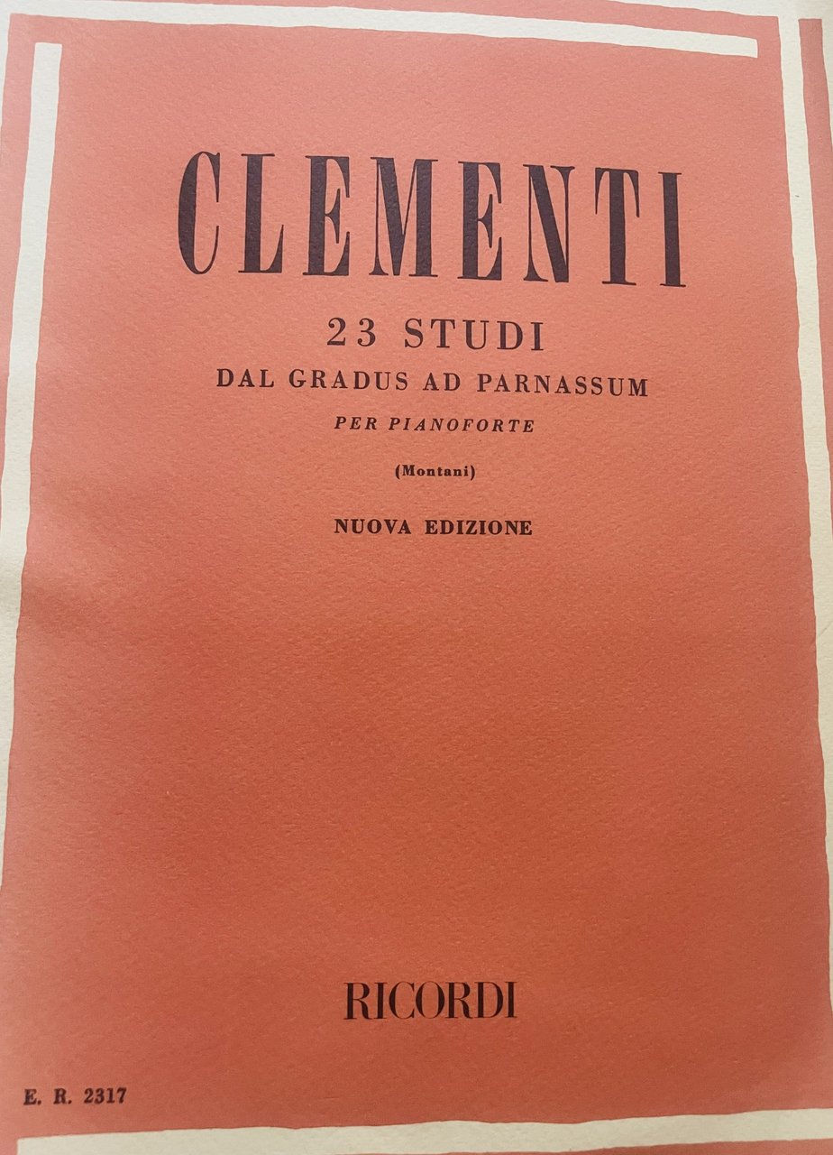 23 studi scelti dal "gradus ad parnassum". Pianoforte | Immagine principale