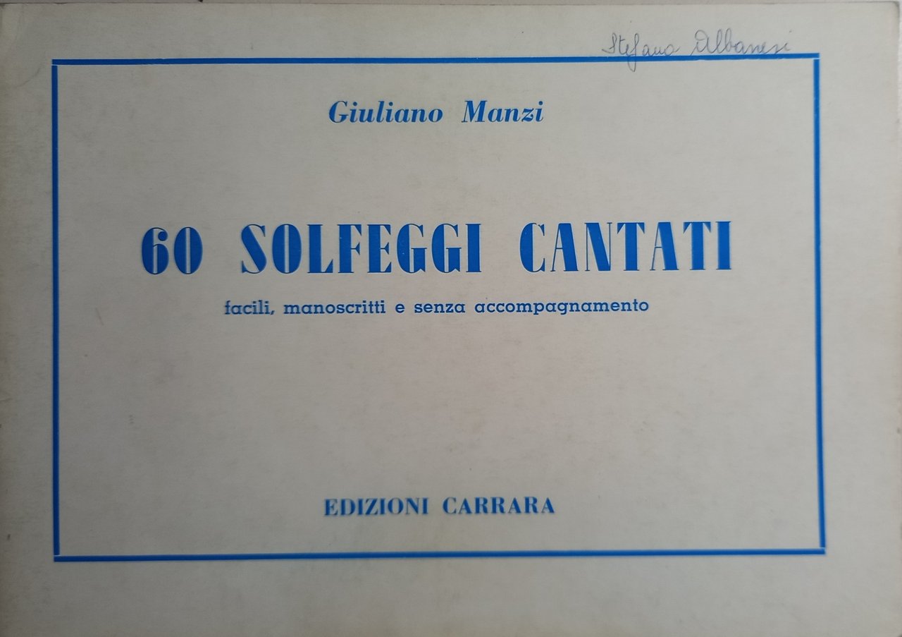 60 SOLFEGGI Cantati