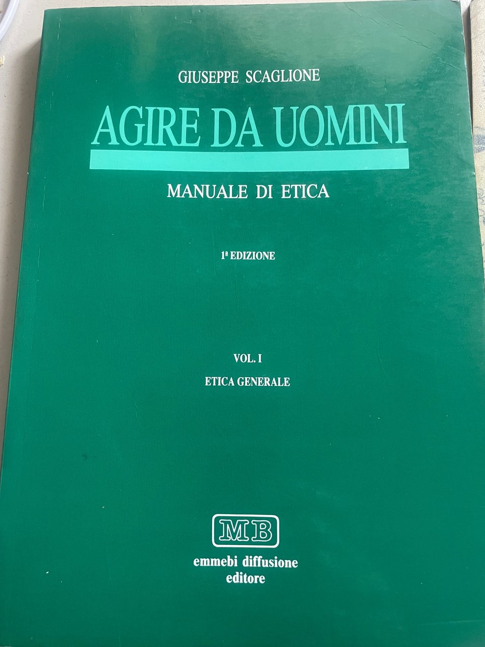 AGIRE DA UOMINI MANUALE DI ETICA | Immagine principale