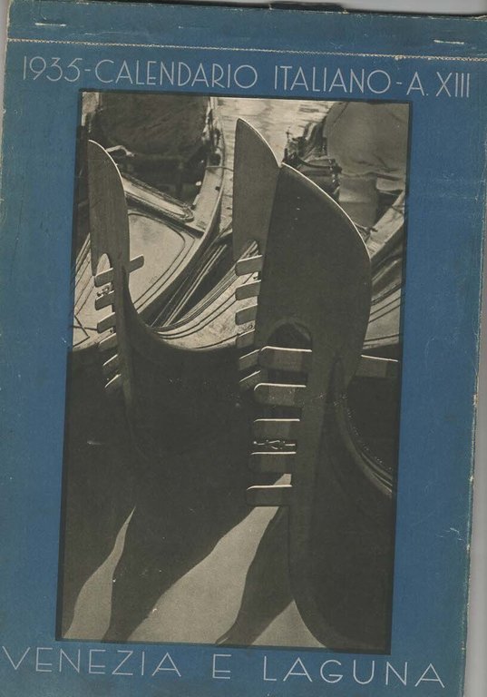 Calendario italiano A XIII 1935 Venezia e laguna