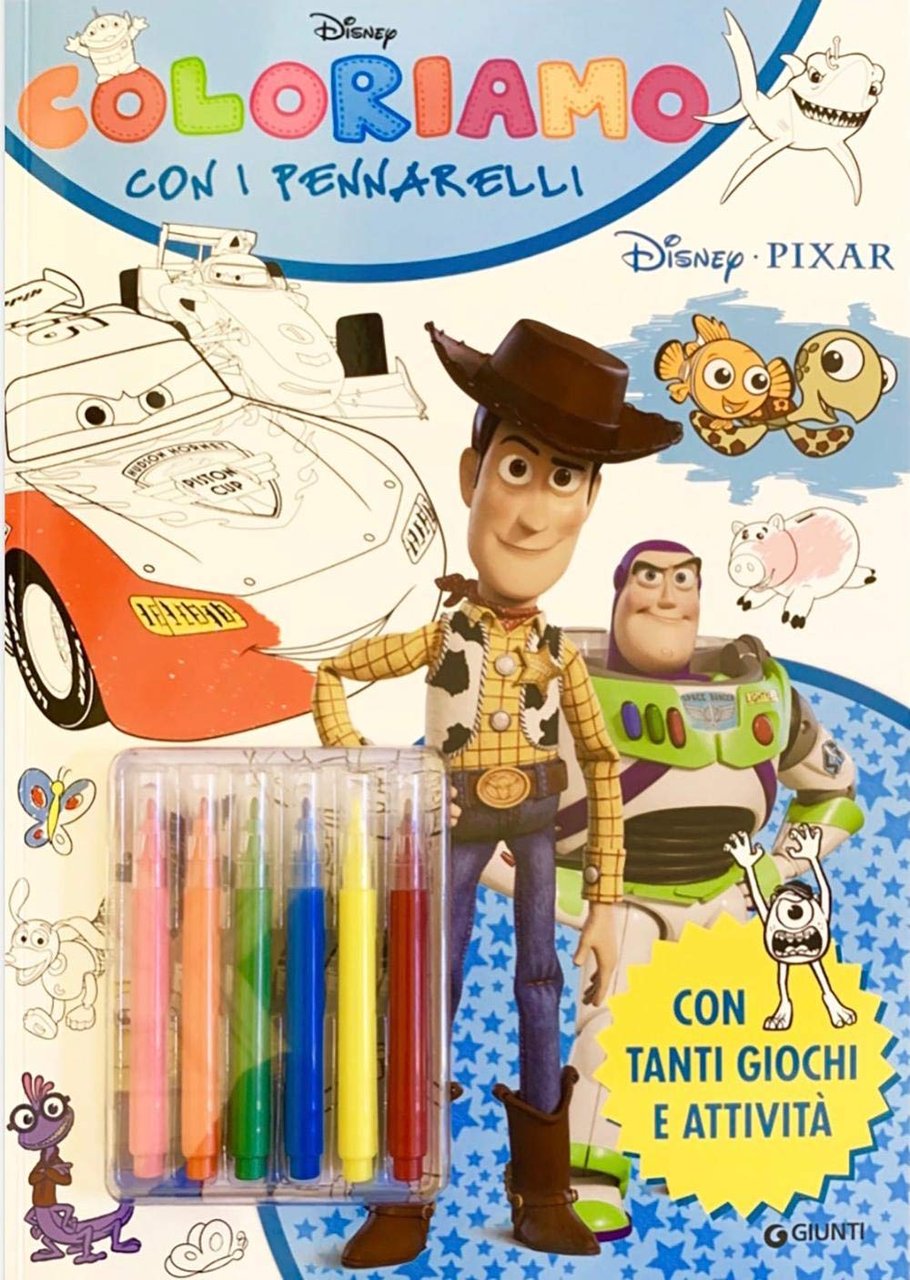 Coloriamo con i pennarelli. Disney Pixar. Super album. Con pennarelli