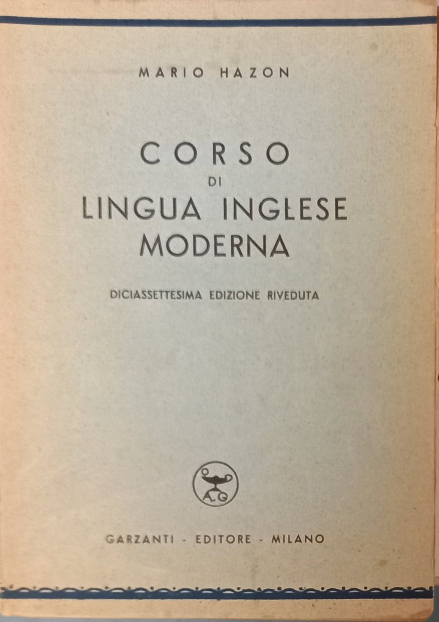 Corso di lingua inglese moderna