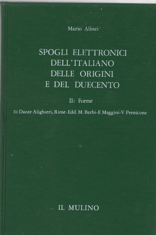 dante alighieri ,rime spogli elettronici dell'italiano delle origini e del …