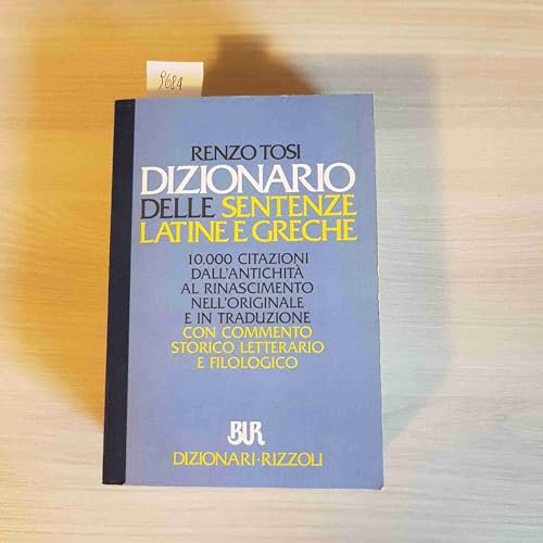 Dizionario delle sentenze latine e greche | Immagine principale
