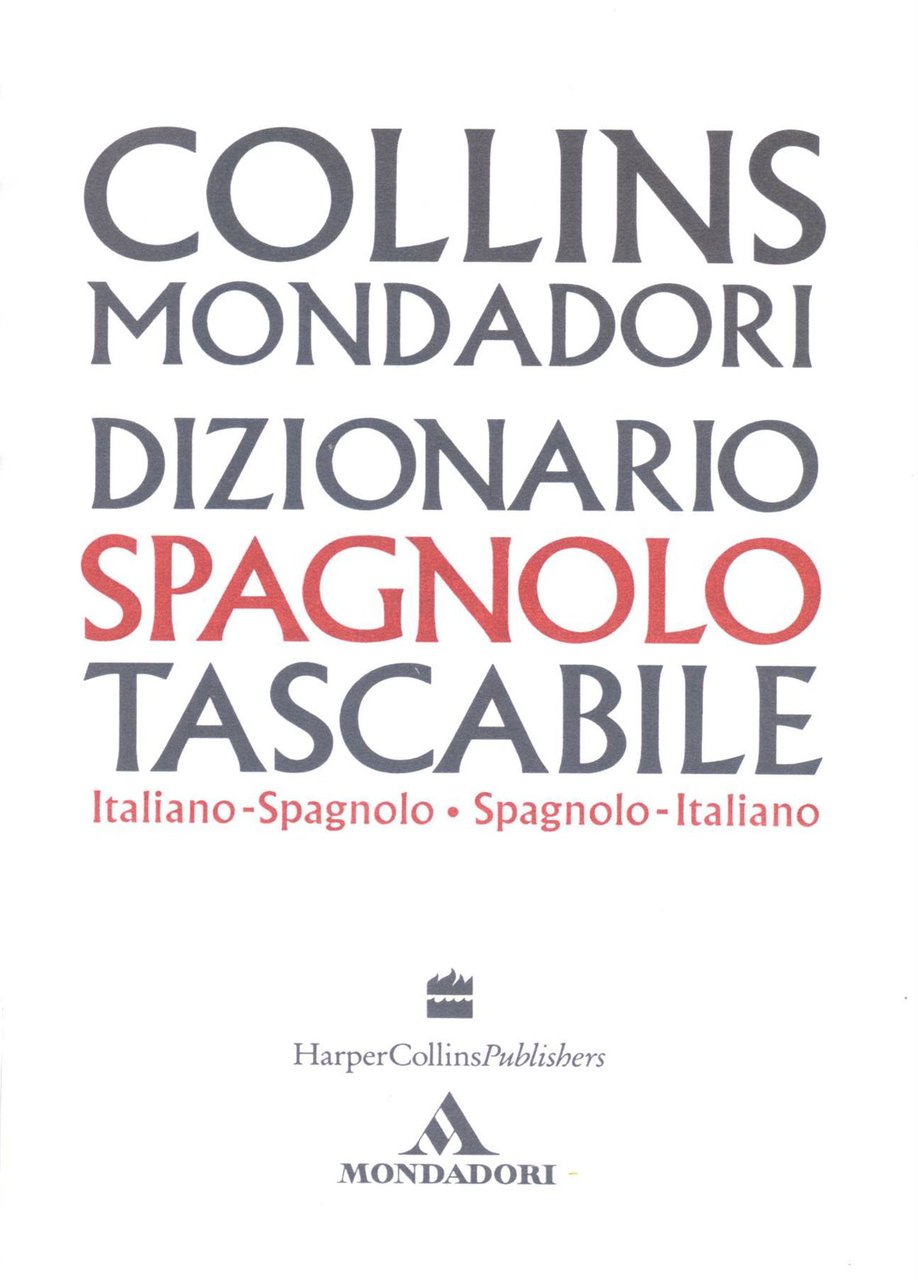 Dizionario spagnolo tascabile