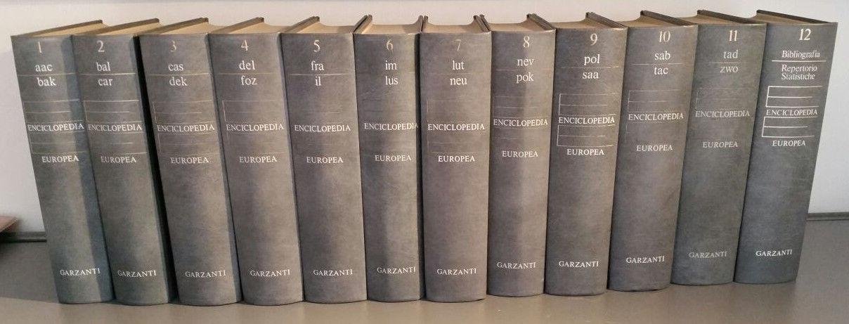 Enciclopedia europea 12 VOLUMI