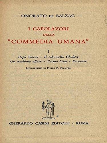 I capolavori della Commedia umana vol. I