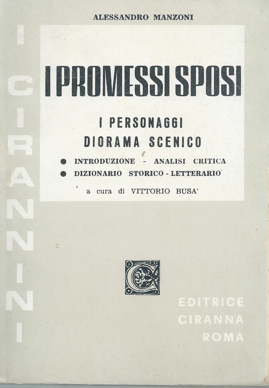 i promessi sposi ,i personaggi diorama scenico