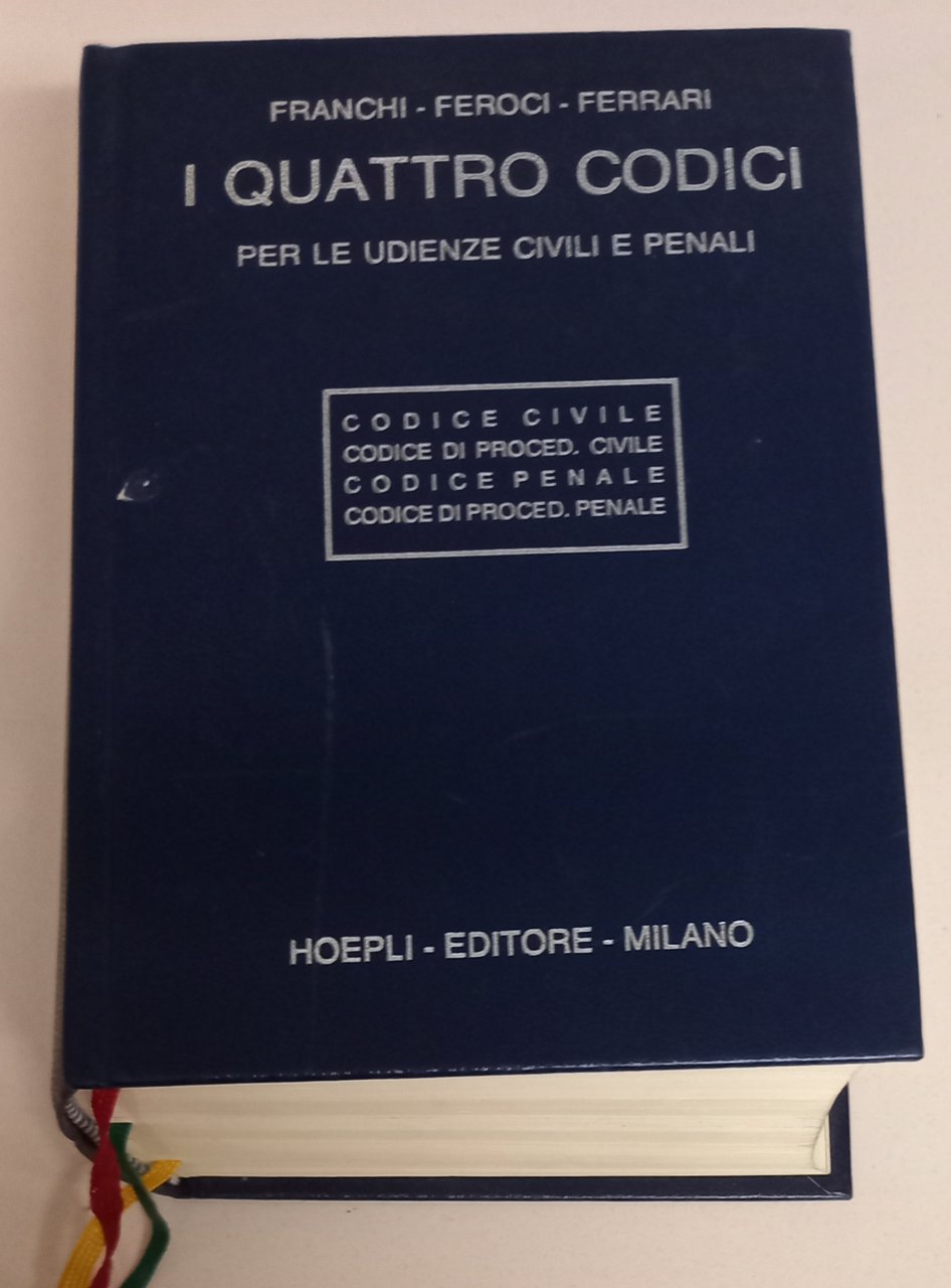 I quattro codici per le udienze civili e penali