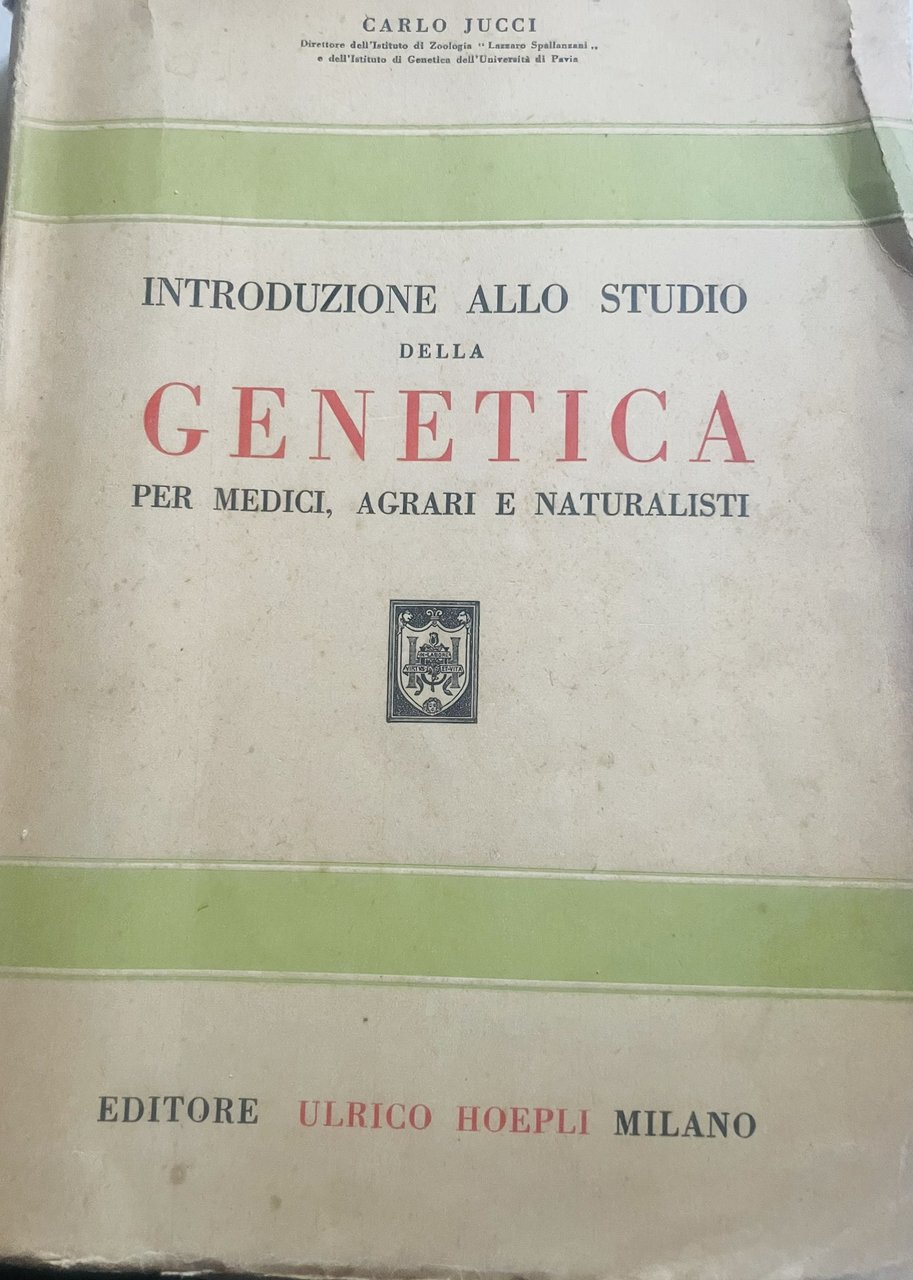 Introduzione allo studio della genetica per medici, agrari e naturalisti. | Immagine principale