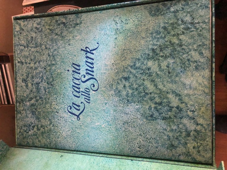 la Caccia allo Snark completa di 5 incisioni colori a firma E. Baj