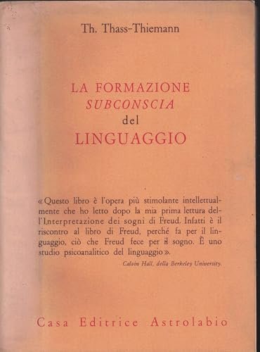 LA FORMAZIONE SUBCONSCIA DEL LINGUAGGIO | Immagine principale