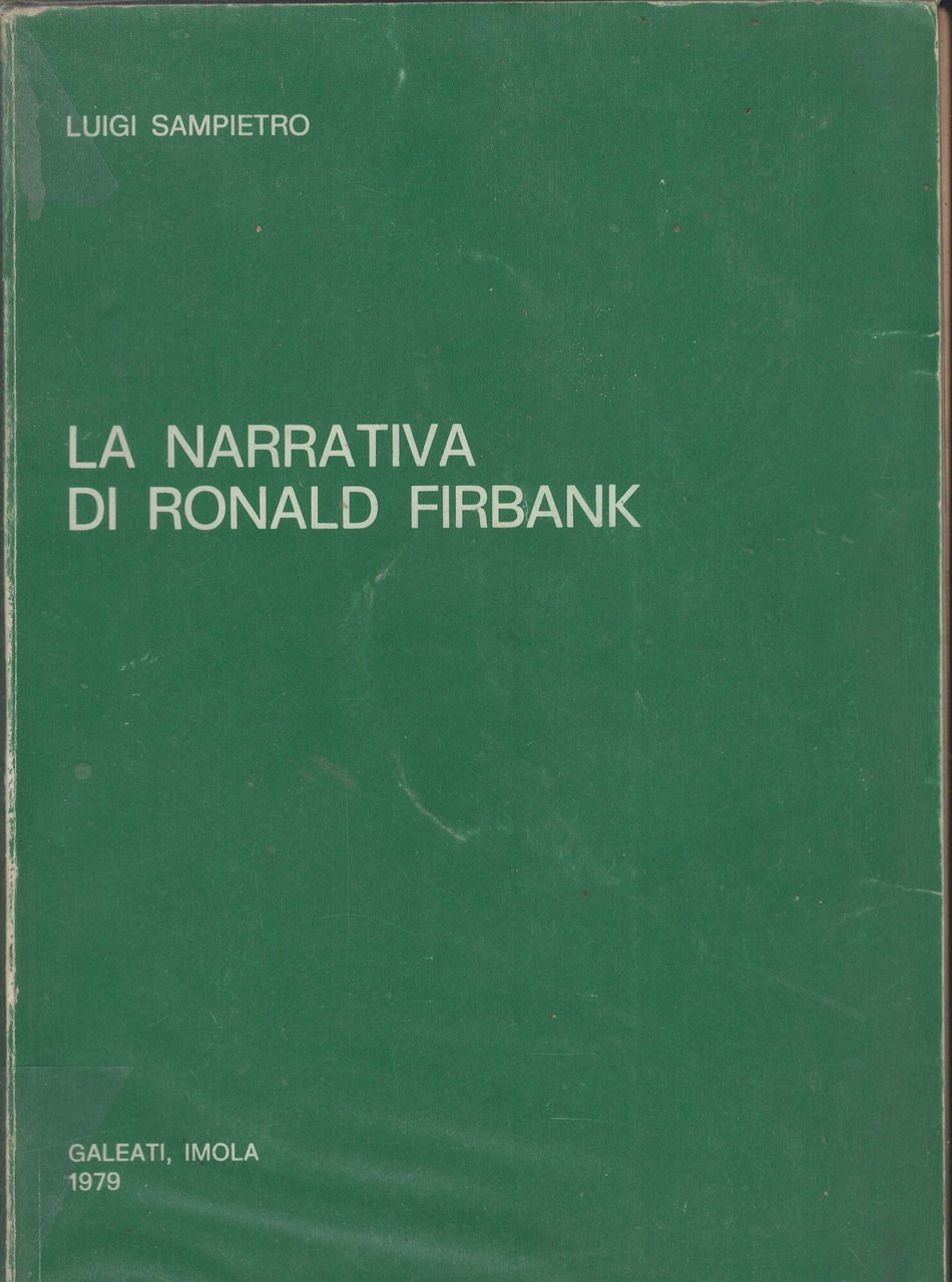 LA NARRATIVA DI RONALD FIRBANK