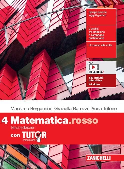 Matematica rosso 4 ed. mista +tutormatematica