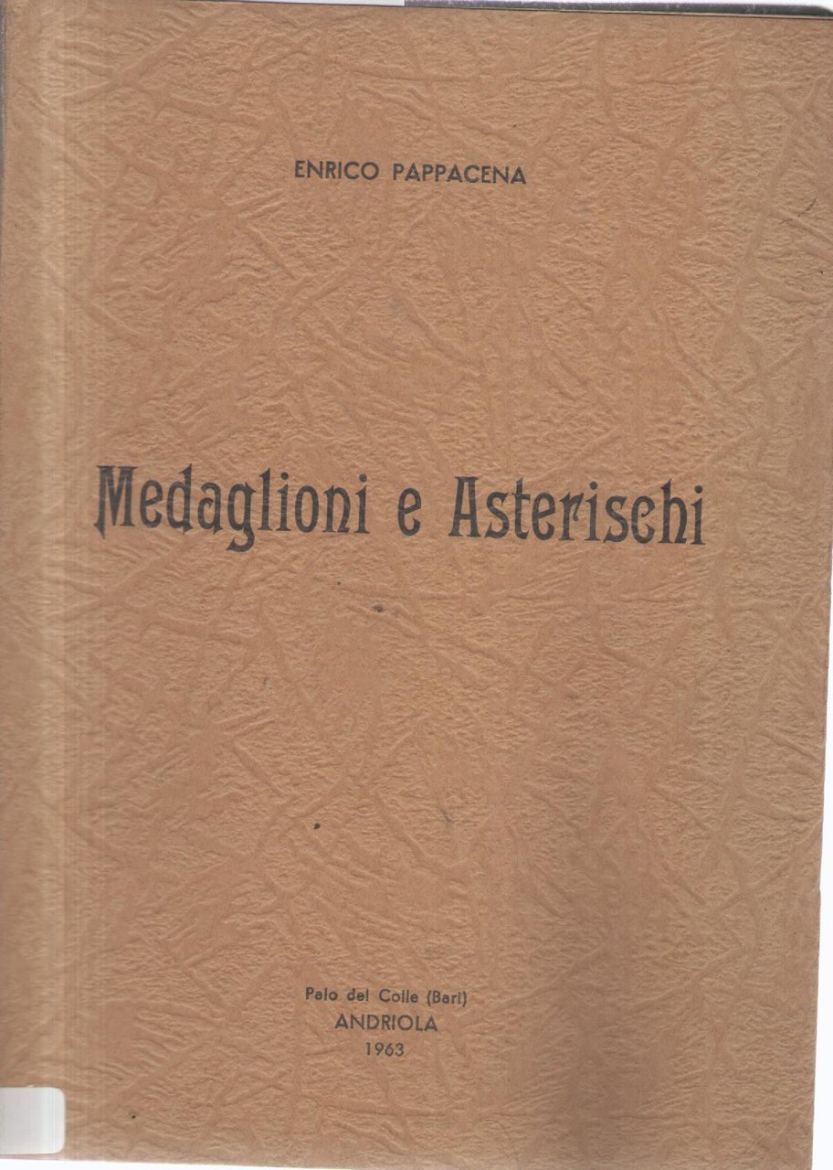 MEDAGLIONI E ASTERISCHI.