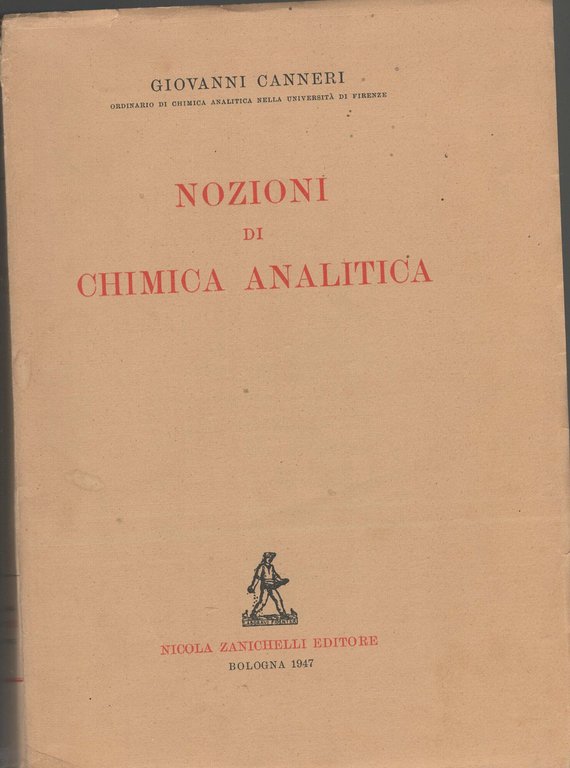 Nozioni di chimica analitica.