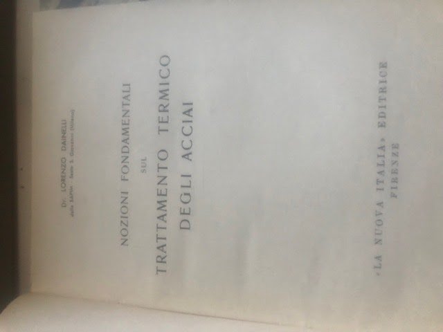 Nozioni fondamentali sul trattamento termico degli acciai