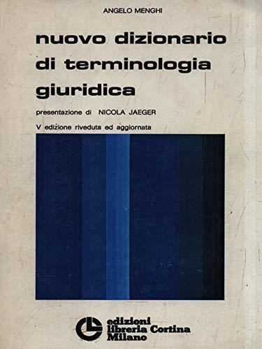 Nuovo dizionario di terminologia giuridica