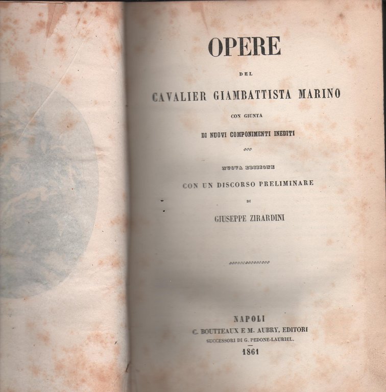 Opere del Cavalier Giambattista Marino: Con Giunta Di Nuovi Componimenti … | Immagine Gallery 2