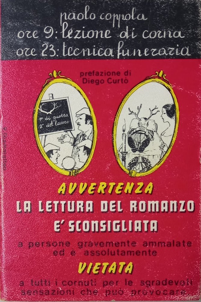 Ore 9: lezione di corna - ore 23: tecnica funeraria
