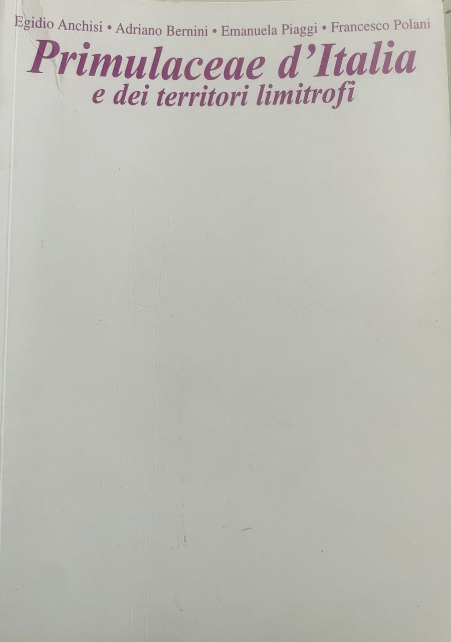 primulaceae d'italia e dei territori limitrofi | Immagine principale