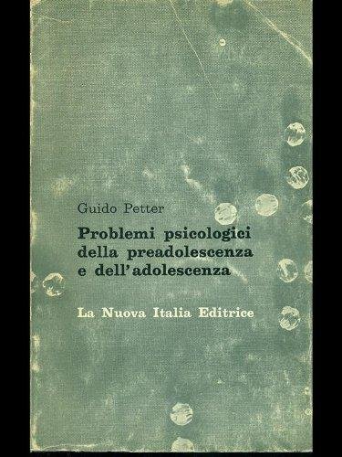 Problemi psicologici della preadolescenza e dell'adolescenza