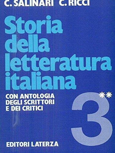 Storia della Letteratura Italiana 3^ in due tomi