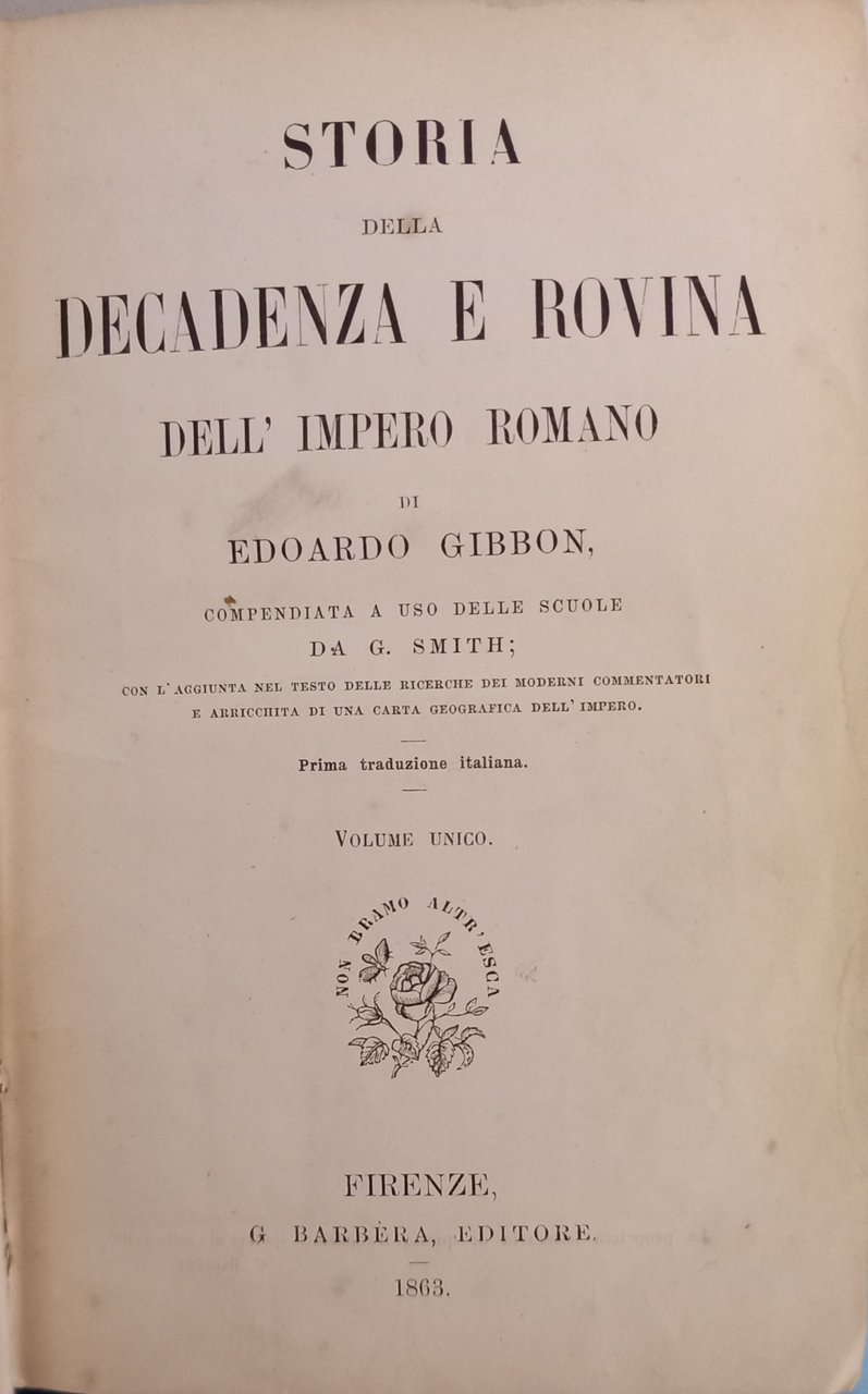 Storia e decadenza dell'impero romano