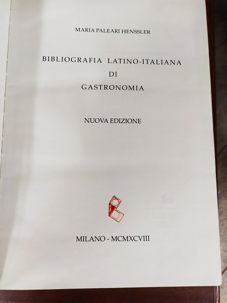 Bibliografia latino-italiana di gastronomia