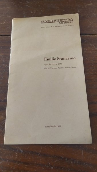 Emilio Scanavino opere dal 1973 al 1978