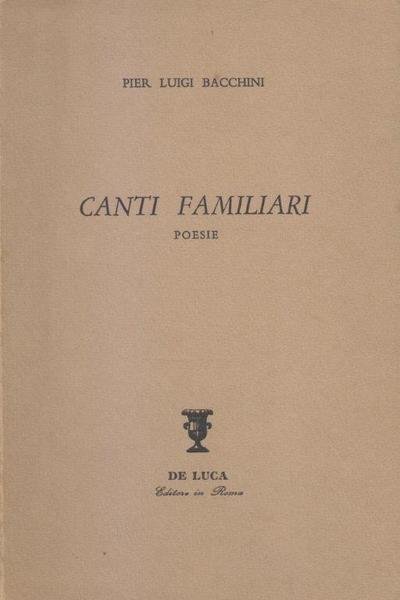 Canti familiari. Poesie