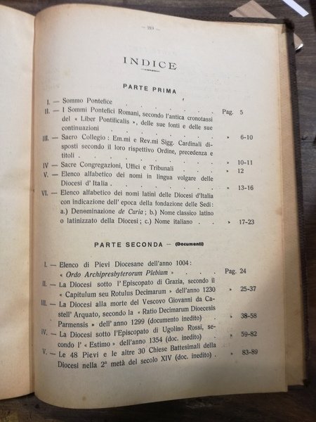 La Diocesi di Parma. Indicatore ecclesiastico compilato dalla Cancelleria Vescovile …