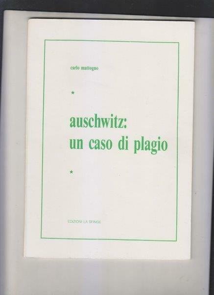 Auschwitz: un caso di plagio