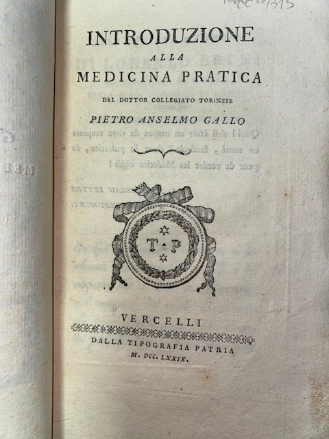 INTRODUZIONE ALLA MEDICINA PRATICA