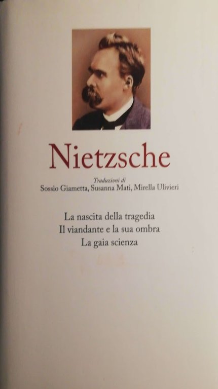 1. Nietzsche – Saggio introduttivo – La nascita della tragedia …