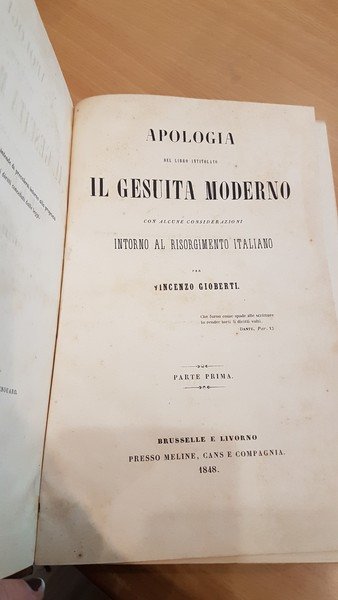 Apologia del libro intitolato Il Gesuita moderno con alcune considerazioni …