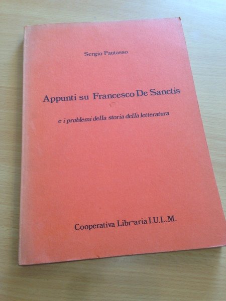 appunti su francesco de sanctis e i problemi della storia …