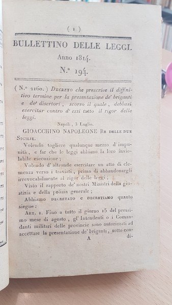 Bollettino delle leggi del Regno di Napoli secondo semestre da …