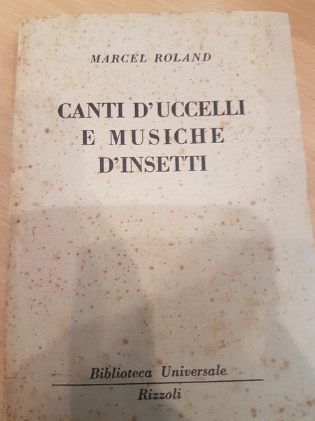 Canti d'uccelli e musiche d'insetti