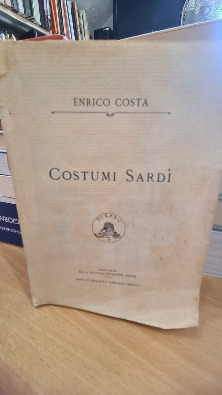 COSTUMI SARDI - ENRICO COSTA - | Immagine principale