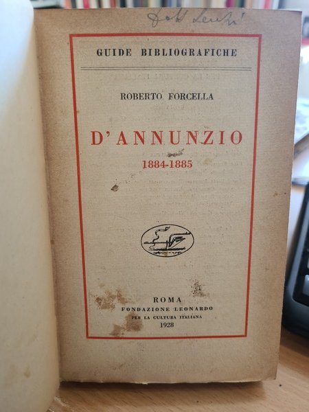 D'Annunzio 1884-1885