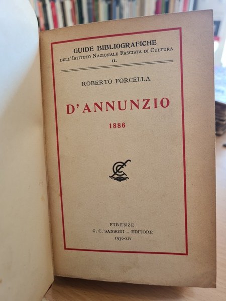 D'Annunzio 1886