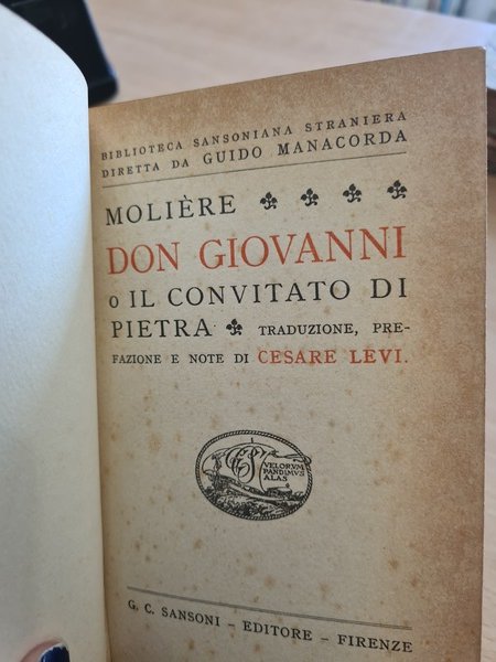 Don Giovanni o il convitato di pietra