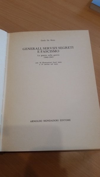 generali servizi segreti e fascismo