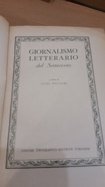 giornalismo letterario del 700