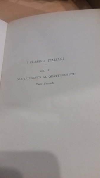 i classici italiani vol. 1 p 2- dal duecento al …