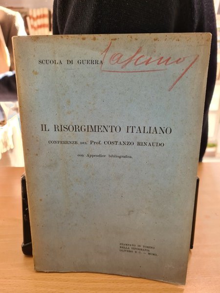 Il Risorgimento Italiano- Conferenze del Prof. Costanzo Rinaudo