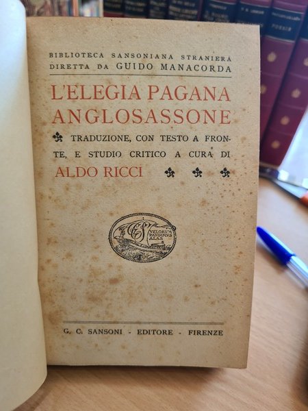 L'elegia pagana anglosassone